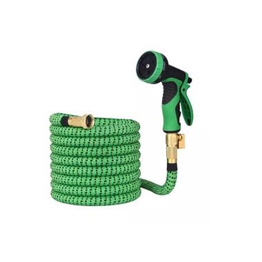 Pibell Hud 100 troedfedd Set Pibell Gardd Ehangadwy